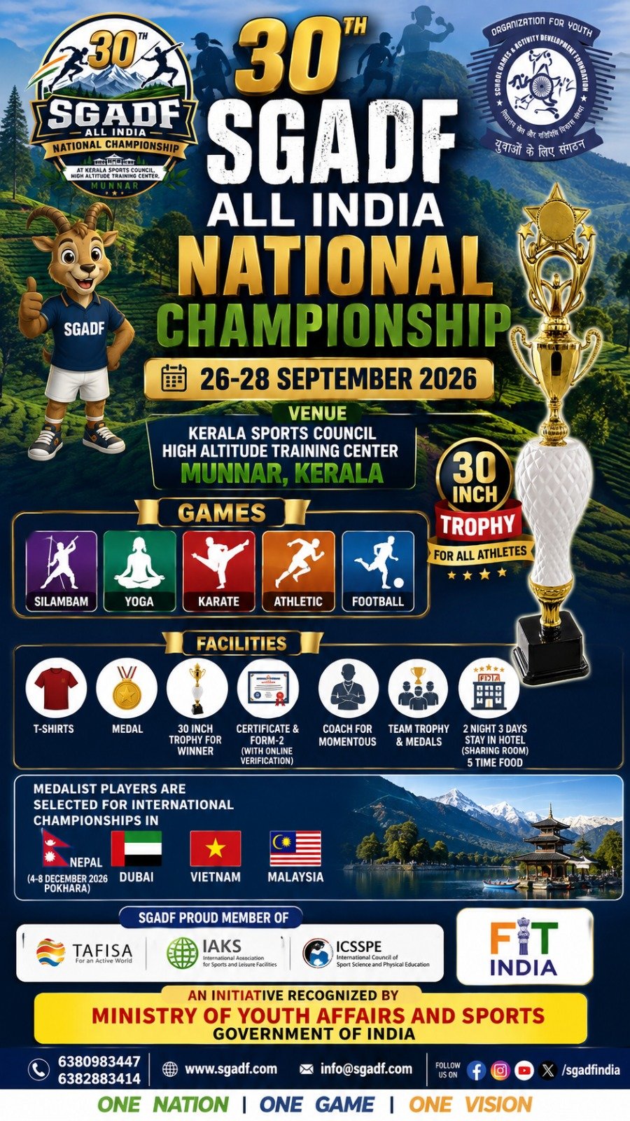30th SGADF All India National Championship 2026